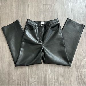 Ariztia Faux Leather Pants